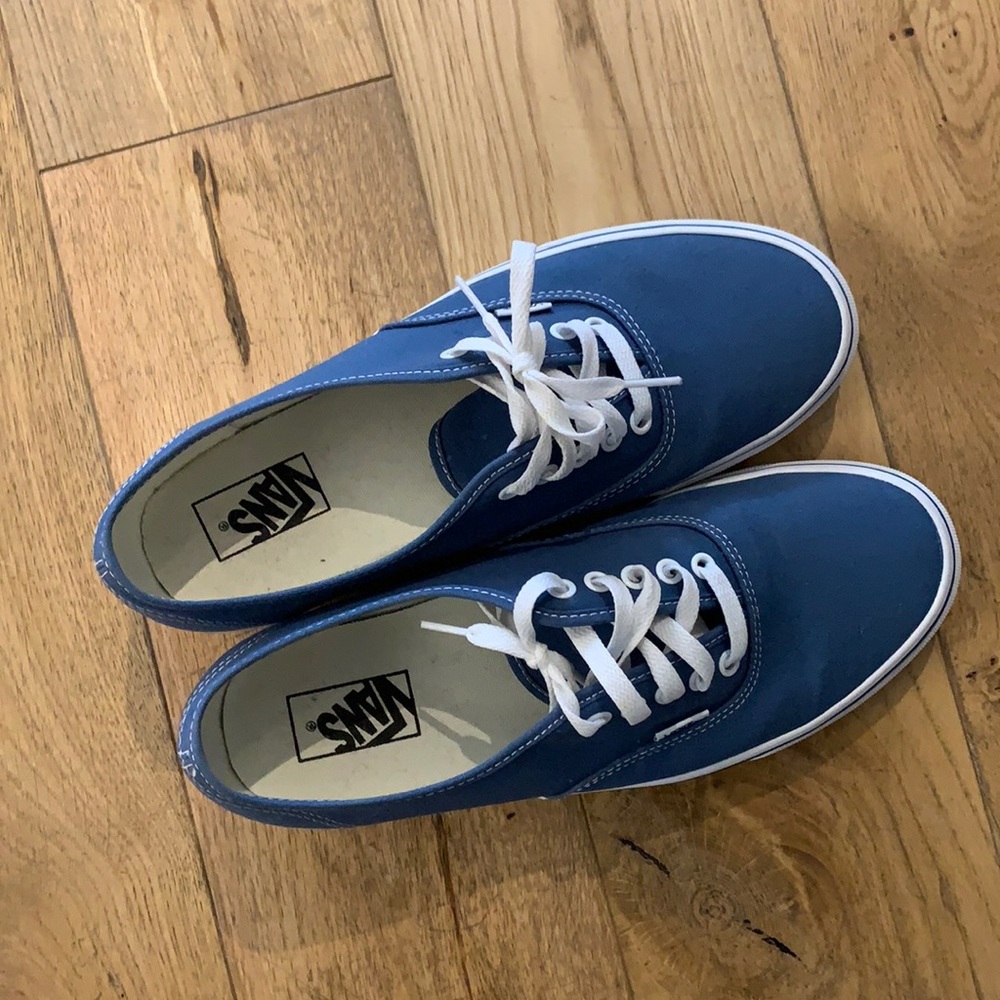 Men’s Blue Vans worn once